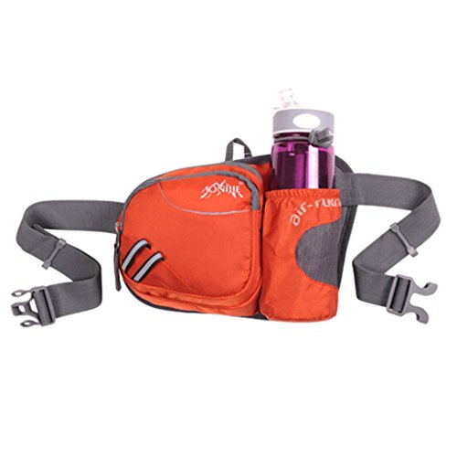 Sport Outdoor Hüfttasche mit Trinkflasche für Herren und Damen Orange