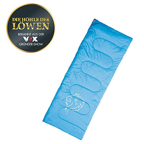 Grüezi bag Multifunktions-Decke Löwe blau Decken Schlafsack