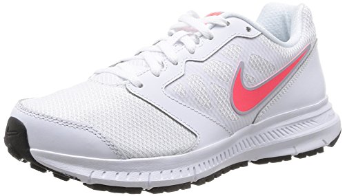 Nike Downshifter 6 Laufschuhe, Weiß (White/Hyper Punch-Lite Magnet Grey